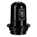 Bailey - 141133 - Lampholder E27 Bakelite Half Thread + Switch Black Light Bulbs Bailey - The Lamp Company