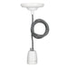 Bailey - 141475 - Pendant York E27 White 1.5M 2C Black/White Light Bulbs Bailey - The Lamp Company