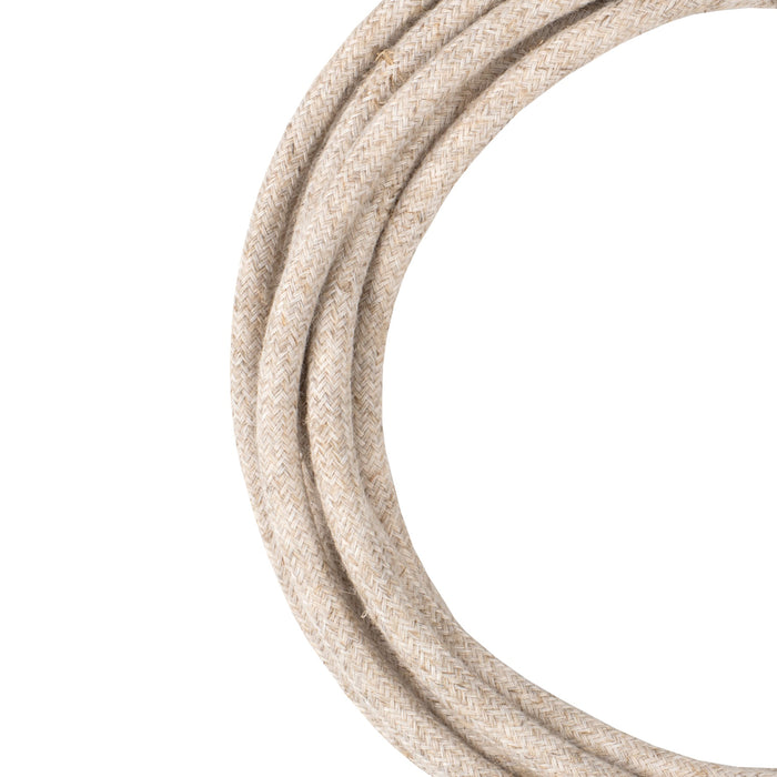 Bailey - 141766 - Cable Nature 2C 3M Linen Light Bulbs Bailey - The Lamp Company