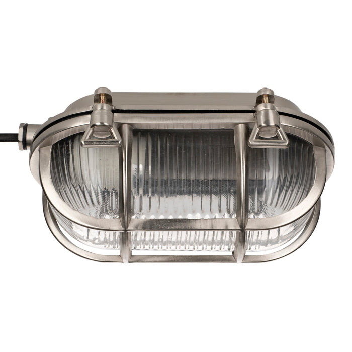 Bailey - 141965 - Bulkhead AHOI E27 Alu Nickel Oval IP64 Light Bulbs Bailey - The Lamp Company