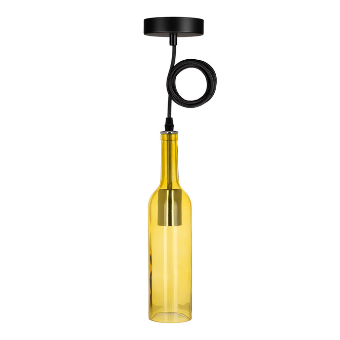 Bailey - 142458 - Bottle Pendant Rhine E27 Amber 1.5M Light Bulbs Bailey - The Lamp Company