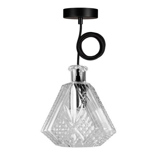 Bailey - 142461 - Crystal Pendant Jim E27 Glass 1.5M Light Bulbs Bailey - The Lamp Company