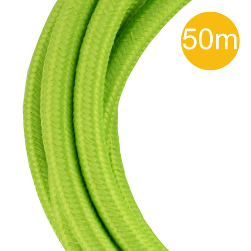 Bailey 142553 - Textile Cable 2C Green 50M Roll Bailey Bailey - The Lamp Company