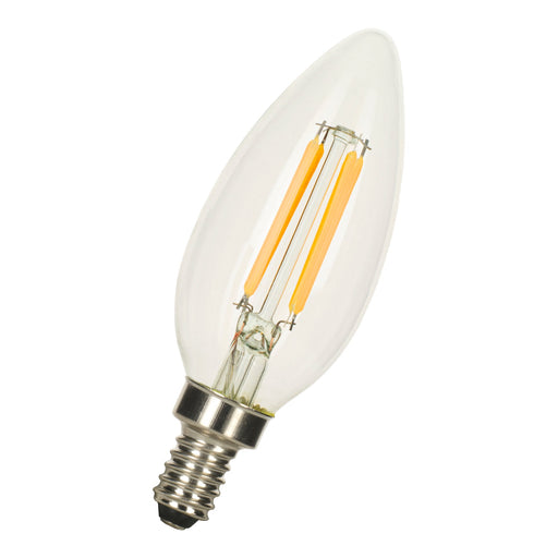 Bailey - 142579 - LED FIL C35 E12 DIM 4W (35W) 400lm 827 Clear Light Bulbs Bailey - The Lamp Company