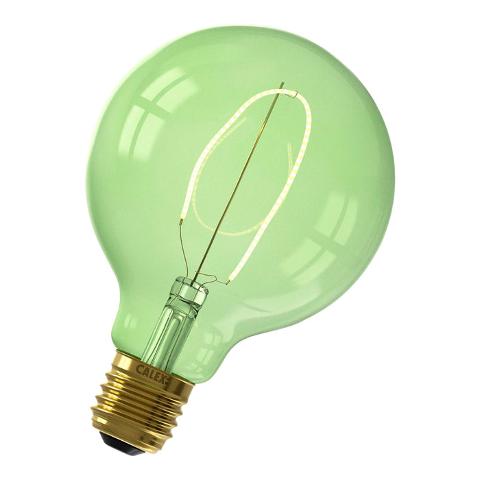 Bailey 142790 - LED Fil Nora G95 E27 240V 4W 2200K Emerald Green Dimm Bailey Bailey - The Lamp Company