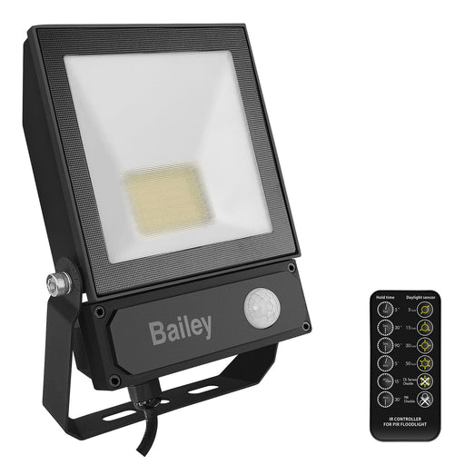 Bailey - 142978 - LED Floodlight Slim II Sensor 50W 5500lm 6500K IP65 Light Bulbs Bailey - The Lamp Company