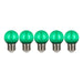 Bailey - 143028 - EcoPack 5pcs LED Party FIL G45 E27 0.6W Green PC Light Bulbs Bailey - The Lamp Company