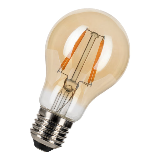 Bailey - 143048 - LED FIL A60 E27 DIM 4W (29W) 300lm 822 Gold Light Bulbs Bailey - The Lamp Company