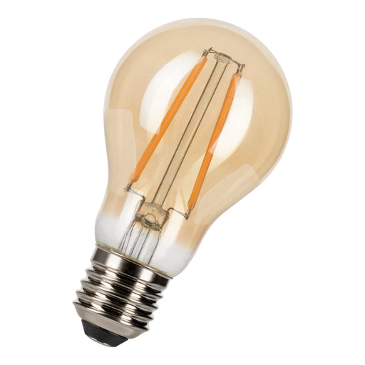 Bailey - 143049 - LED FIL A60 E27 DIM 8W (54W) 710lm 822 Gold Light Bulbs Bailey - The Lamp Company