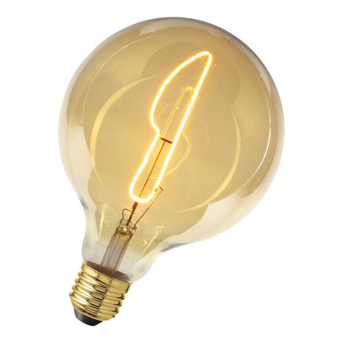 Bailey 143122 - LED FIL Knife G125 E27 4W 2700K Gold Dimm LED Globe Light Bulbs Bailey - The Lamp Company