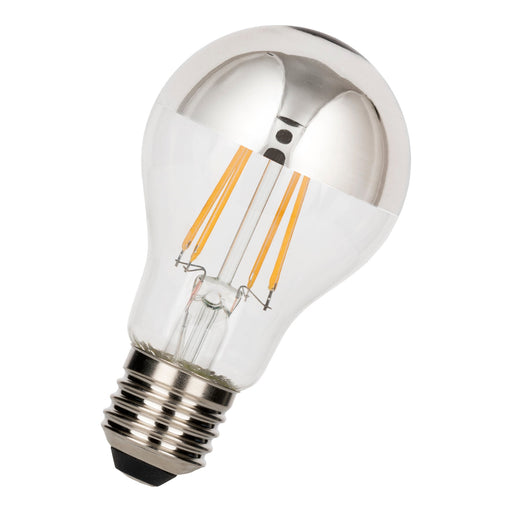 Bailey - 143611 - LED FIL A60 TM Silver E27 DIM 8W (60W) 806lm 827 Light Bulbs Bailey - The Lamp Company