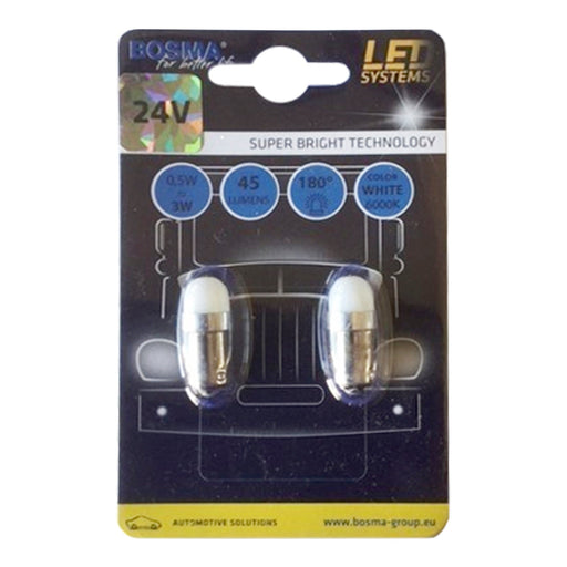 Bailey - 143638 - LED BA9S 11X27 24V 1.5W Blister 2pcs Light Bulbs Bailey - The Lamp Company