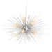 Bailey - 143653 - Chandelier Fabrice Nickel Light Bulbs Bailey - The Lamp Company