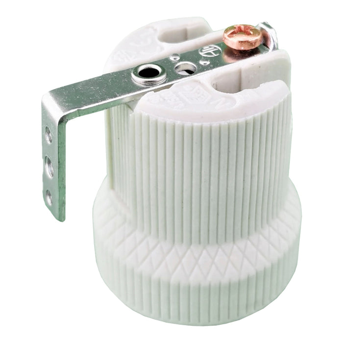 Bailey 144127 Lampholder E27 4A 500V Angle bracket + Earth (Pack of 5)