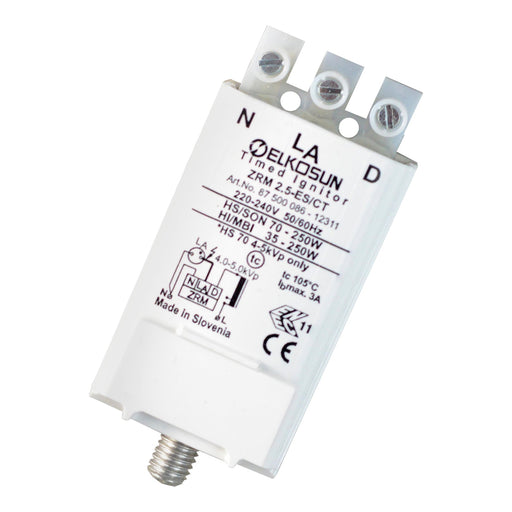 Bailey - 144185 - Ignitor ZRM 2.5-ES/CT for HS 70-250W or HI 35-250W Light Bulbs Bailey - The Lamp Company