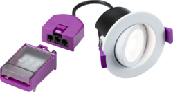 Knightsbridge SpektroLED Evo Tilt - Fire Rated IP65 Downlight with 2x Wattage & 4x CCT