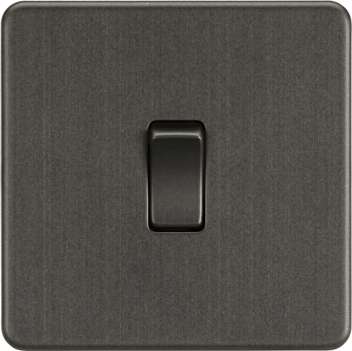 Knightsbridge SF1000DPSB 10AX 1G DP Switch - Smoked Bronze