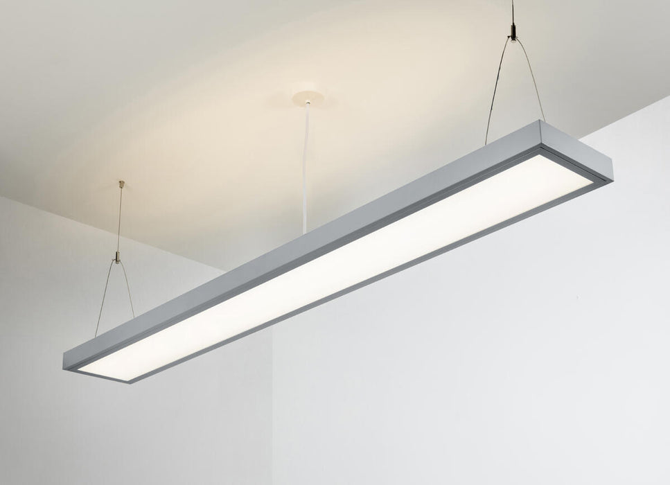 Knightsbridge SUR5LEDIEMG 230V IP20 55W LED Suspended Emergency Direct/Indirect Grey Luminaire