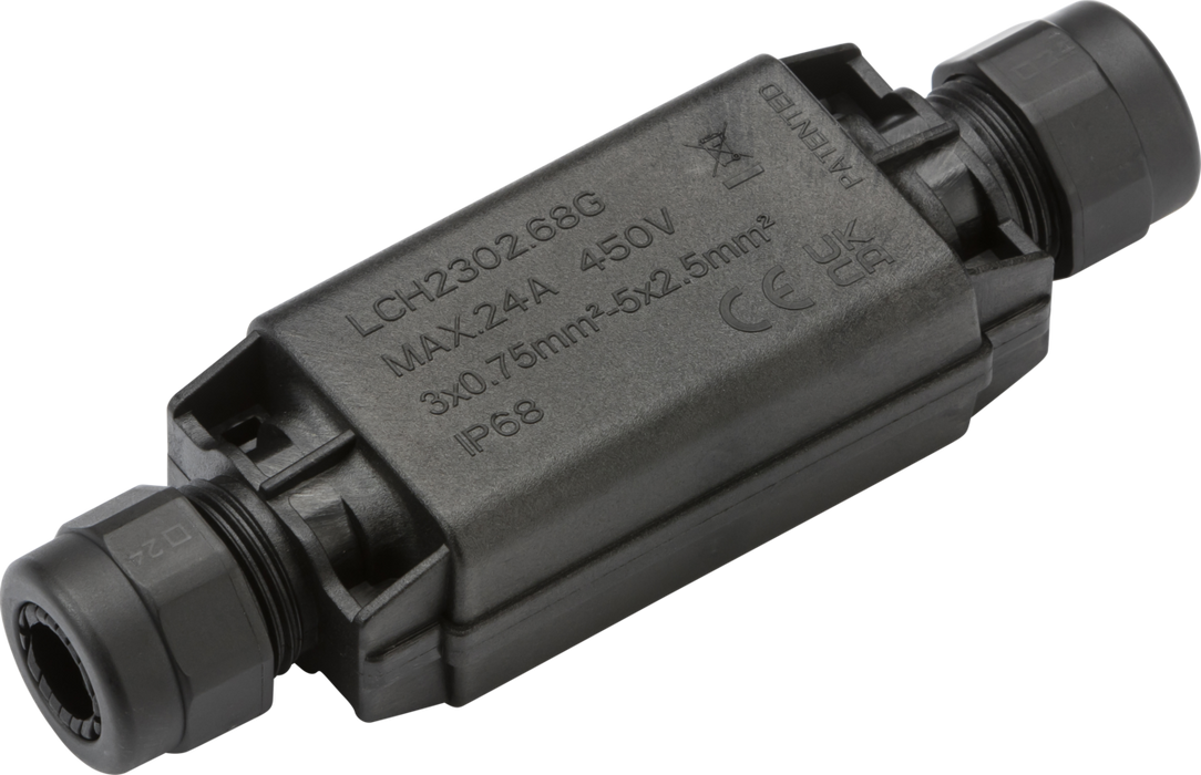 Knightsbridge JB0016 IP68 24A Inline Weatherproof Gel Box