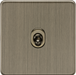 Knightsbridge SF12TOGAB 10AX 1G Intermediate Toggle Switch - Antique Brass