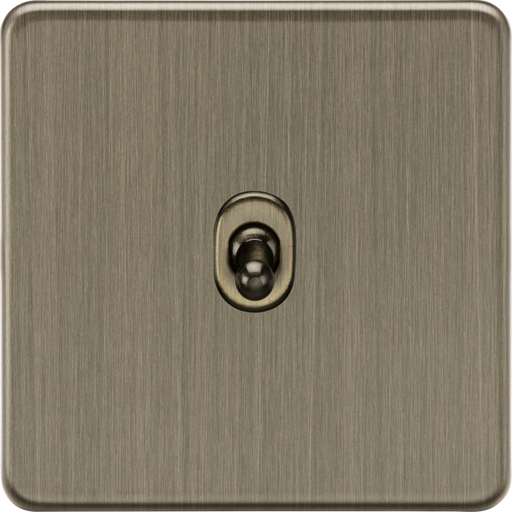 Knightsbridge SF1TOGAB 10AX 1G 2-way Toggle Switch - Antique Brass