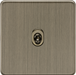 Knightsbridge SF1TOGAB 10AX 1G 2-way Toggle Switch - Antique Brass