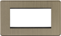 Knightsbridge SF4GAB 4G Modular Faceplate - Antique Brass