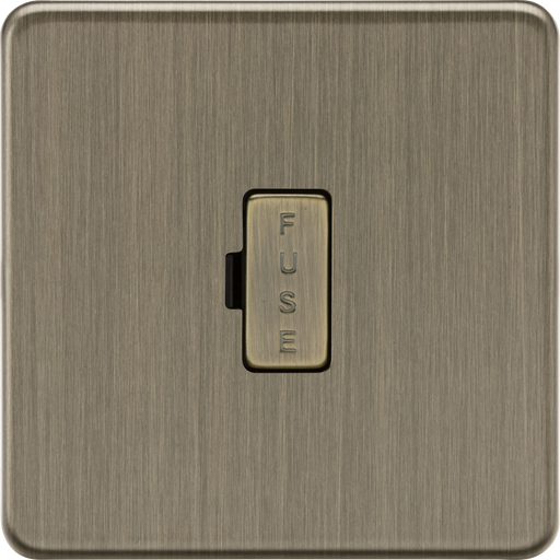 Knightsbridge SF6000AB 13A Fused Spur Unit - Antique Brass