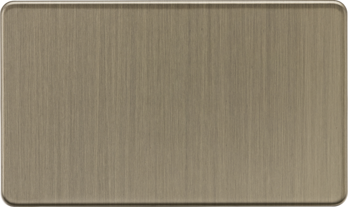 Knightsbridge SF8360AB 2G Blanking Plate - Antique Brass