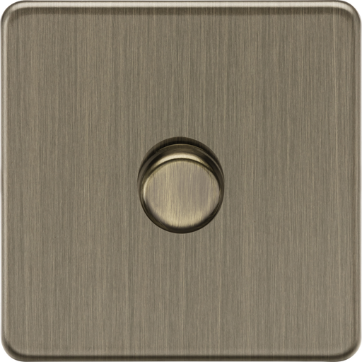 Knightsbridge SF2191AB 1G 2-way 10-200W (5-150W LED) Intelligent dimmer - Antique Brass