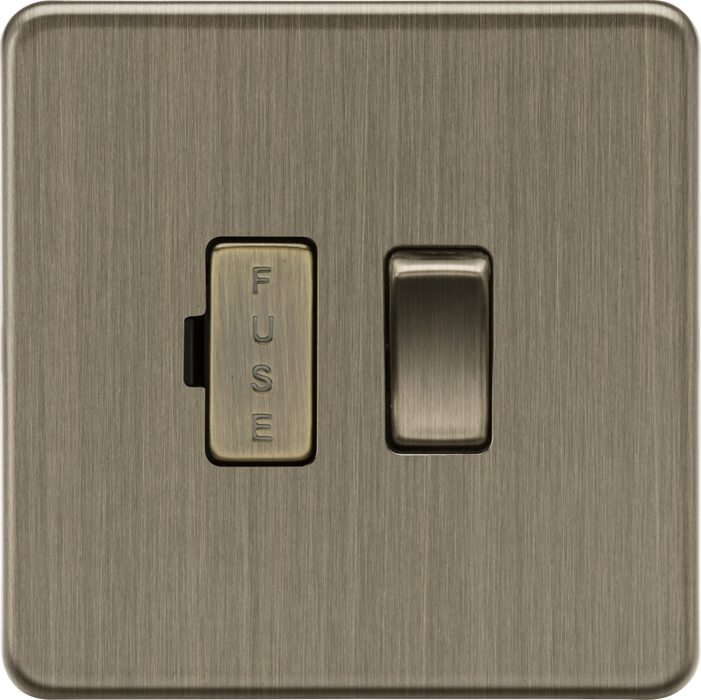 Knightsbridge SF6300AB 13A Switched Fused Spur Unit - Antique Brass