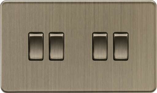 Knightsbridge SF4100AB 10AX 4G 2-Way Switch - Antique Brass