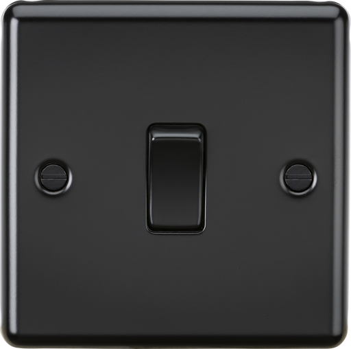 Knightsbridge CL1DPMBB 10AX 1G DP Switch - Matt Black