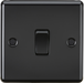 Knightsbridge CL1DPMBB 10AX 1G DP Switch - Matt Black