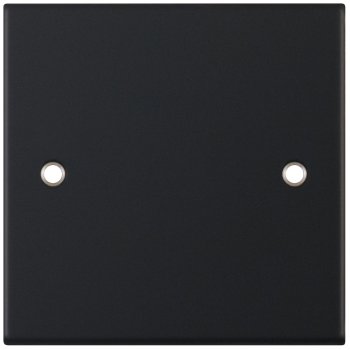 Selectric 5M Matt Black 1 Gang Blank Plate