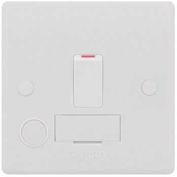 Selectric Smooth 13A DP Switched Fused Connection Unit with Flex Outlet