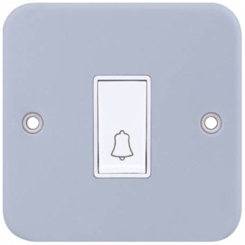 Selectric Metal Clad 1 Gang 10A Push to Make Bell Switch