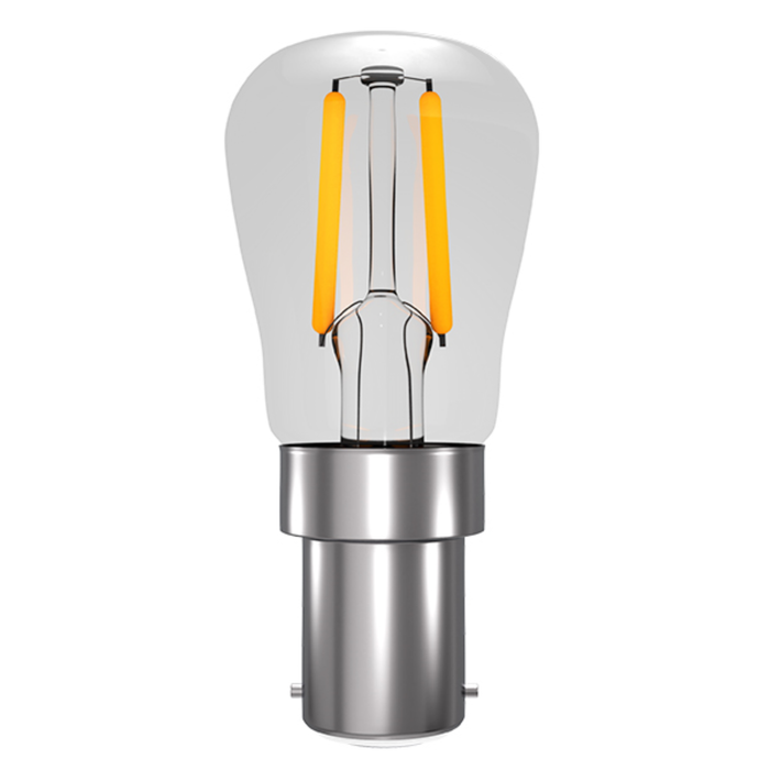 Bell Lamp, LED Filament Pygmy SBC/B15, 2W 240V, 2200K - 60222