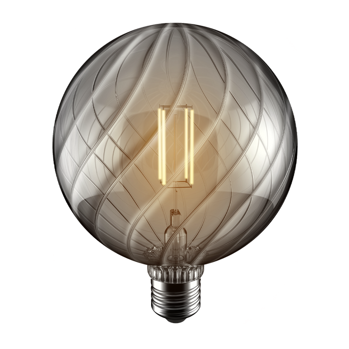 Crompton 21860 LED Decorative Solis Globe G125 Smoke 4.5W 1800K ES-E27