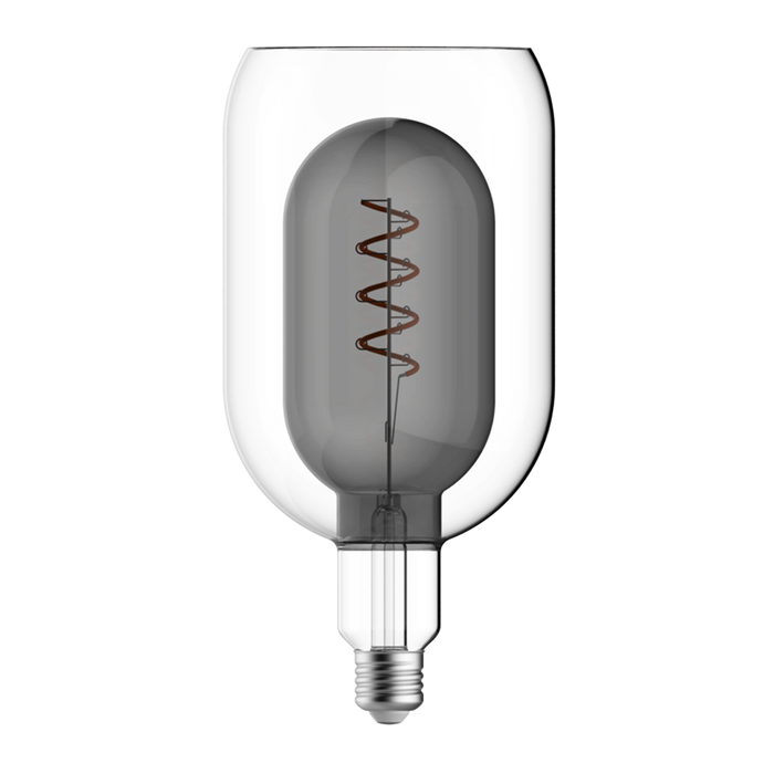 Crompton 22003 LED Decorative Nucleus Tumbler E125 Smoke 4.5W 1800K ES-E27