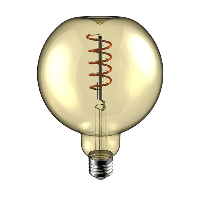 Crompton 22027 LED Decorative Aureum Globe G125 Golden 4W 1800K ES-E27