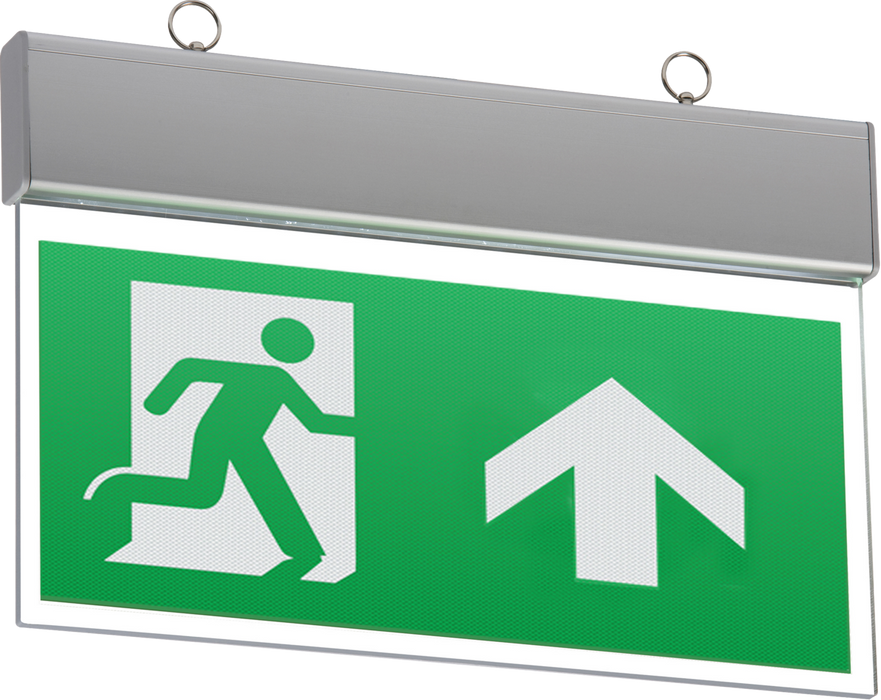 Knightsbridge EMSWINGLT 230V IP20 Ceiling Mounted LED Emergency Exit Sign (maintained/non-maintained)