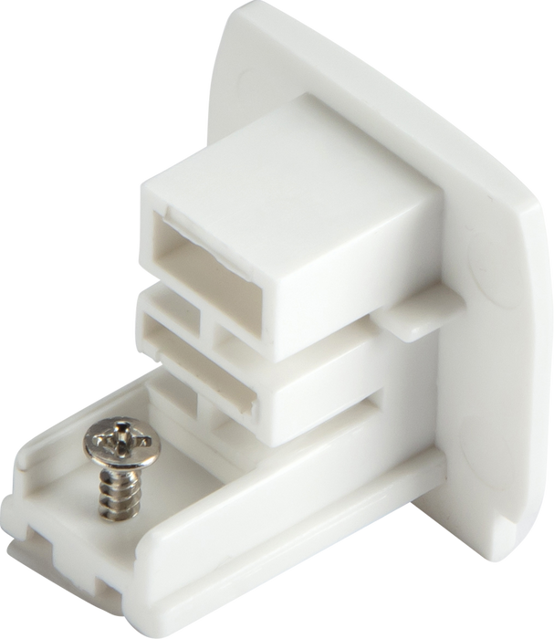 Knightsbridge KLECW K-LINE 230V 3-Circuit Track Dead End Cap - White