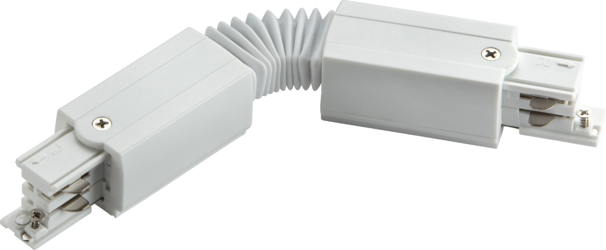 Knightsbridge KLFLW K-LINE 230V 3-Circuit Track Flexible Connector - White