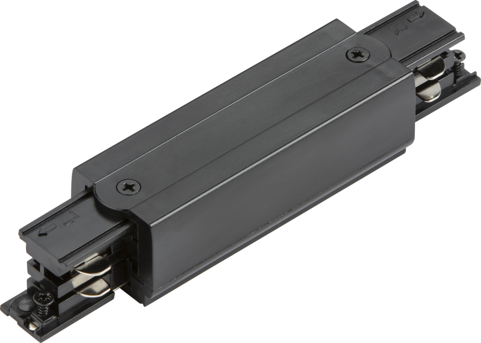 Knightsbridge KLINBK K-LINE 230V 3-Circuit Track In Line Connector - Black