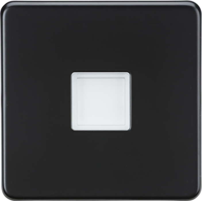 Knightsbridge SFPLMB Screwless 230V LED Plinth Light - Matt Black
