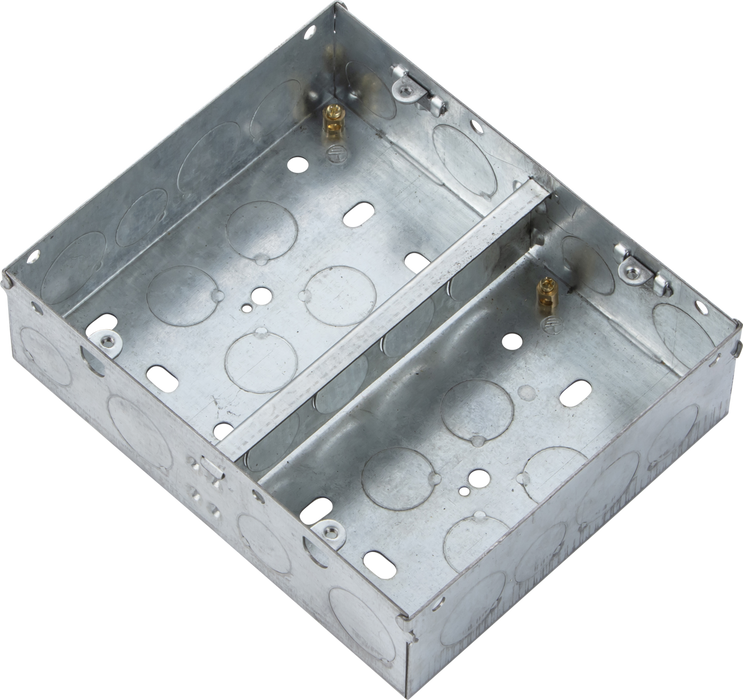 Knightsbridge GSK194F 47mm Galvanised Steel Box for Small Combination Multimedia Plate
