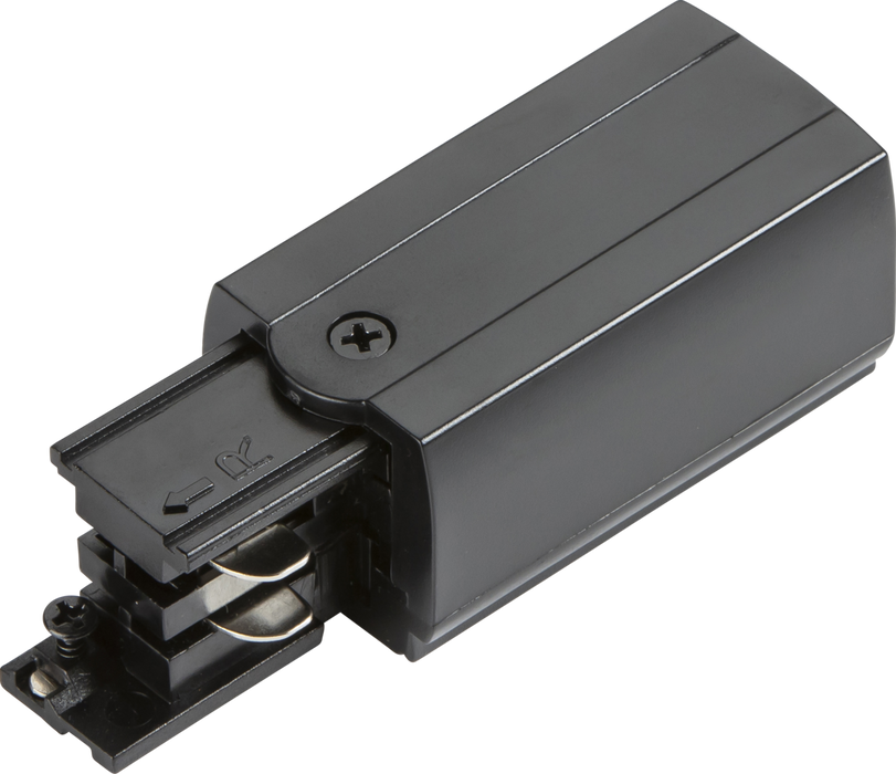 Knightsbridge KLPFRBK K-LINE 230V 3-Circuit Track Power Feed Right Connector - Black
