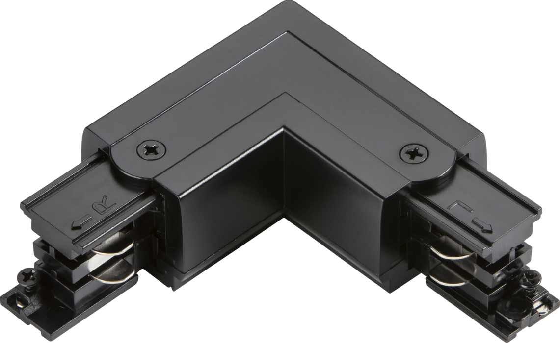 Knightsbridge KLCORBK K-LINE 230V 3-Circuit Track Right L-Connector - Black