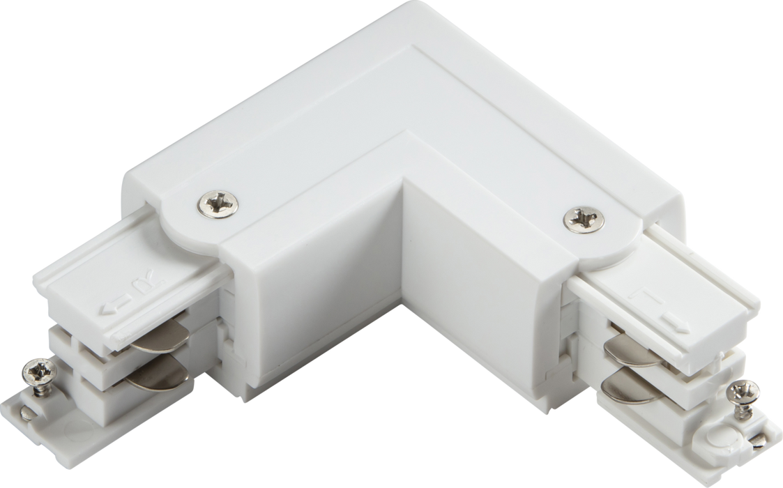 Knightsbridge KLCORW K-LINE 230V 3-Circuit Track Right L-Connector - White